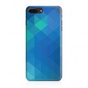 Skal till iPhone 7 Plus & iPhone 8 Plus - Polygon - Blå