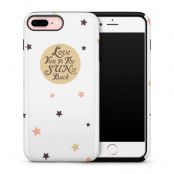 Tough mobilskal till Apple iPhone 7 Plus - Love you to the moon and back - Beige