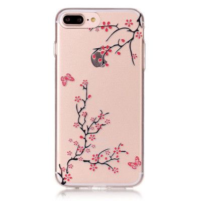 TPU Mobilskal till iPhone 7 Plus - Träd i Blom