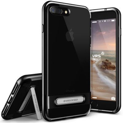 Verus Crystal Bumper Skal till Apple iPhone 7 Plus - Gagatsvart