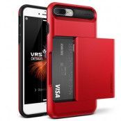 Verus Damda Glide Card Slot Skal till Apple iPhone 7 Plus - Röd