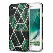 BOOM - Grid skal till iPhone 7/8/SE 2020 - Grön Marmor