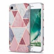 BOOM - Grid skal till iPhone 7/8/SE 2020 - Pink Marmor