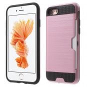 Brushed Hybrid Mobilskal till iPhone 7 - Rosa