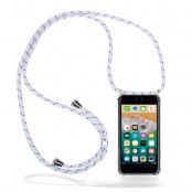 Boom iPhone 7/8/SE 2020/SE 2022 skal med mobilhalsband- White Stripes Cord