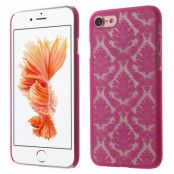 Damask Flowers Mobilskal till iPhone 7 - Mörkrosa