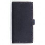 Essentials Leather Booklet (iPhone 8/7) - Mörkblå