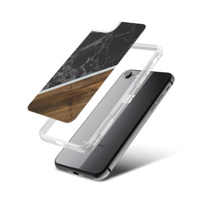 Fashion mobilskal till Apple iPhone 7 - Marble Wood