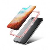 Fashion mobilskal till Apple iPhone 7 - Rymden - Orange/Blå