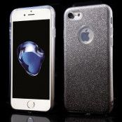 Glitter Mobilskal till iPhone 7 - Grå/Silver