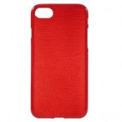 Glossy Brushed Mobilskal till iPhone 7 - Röd