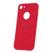 Granitskal Rött för iPhone 7/8/SE - Stöttåligt Skydd