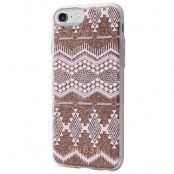 Guess Aztec Tribal 3D Skal iPhone 7 / 8 / SE 2020 - Taupe