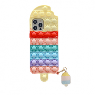 Ice Cream Pop it Fidget Skal till iPhone 7/8/SE 2020 - Röd