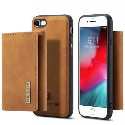 iPhone 7/8/SE 2020 Skal DG.MING M1 Magnetic Tri-fold Wallet Med Kickstand