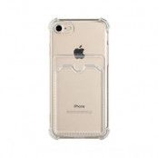 iPhone 7/8/SE2 TPU Mobilskal med Korthållare - Transparent