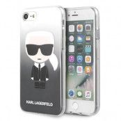 Karl Lagerfeld Skal iPhone 7/8/SE 2020 Gradient Ikonik Karl - Svart