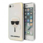 Karl Lagerfeld Skal iPhone 7/8/SE 2020 Iridescent Karl`s Head - Flerfärgad