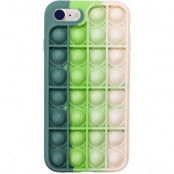 Multicolor Pop it Fidget Skal till iPhone 7/8/SE 2020 - Grön
