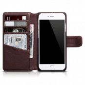 Plånboksfodral av äkta läder till iPhone 7 - Brun