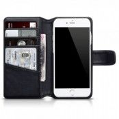 Plånboksfodral av äkta läder till iPhone 7 - Svart