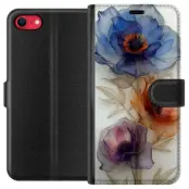 Plånboksfodral till Apple iPhone 7 med Silkesblommor