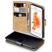 Plånboksfodral till iPhone 7 - Svart/Beige