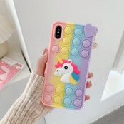 Pop it Fidget Skal iPhone 7/8/SE 2020 - Unicorn