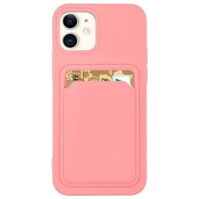 Silicone Korthållare Skal iPhone 7/8/SE 2020 - Rosa