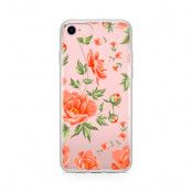 Skal till Apple iPhone 7 - Orange flowers