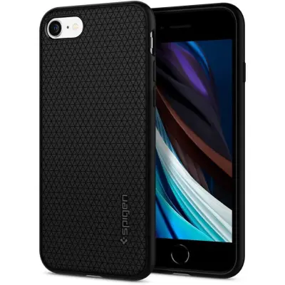 Spigen Liquid Air Skal iPhone 7/8/SE (2020/2022) - Svart