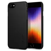 Spigen Thin Fit Skal iPhone 7/8/SE (2020/2022) - Svart