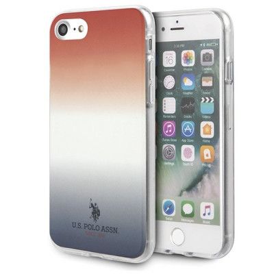 U.S. Polo Assn. Gradient Pattern Collection iPhone 7/8/SE 20 Röd