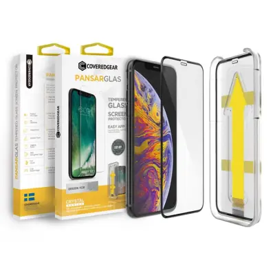 CoveredGear Easy App Härdat Glas Skärmskydd till iPhone 8 Plus / 7 Plus - Svart