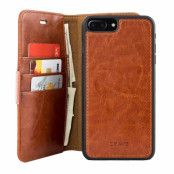 Crave Leather Guard Wallet (iPhone 8/7 Plus) - Ljusbrun