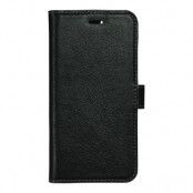 Essentials iPhone 8/7/6S Plus, Läder wallet 3 kort - Svart.