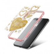 Fashion mobilskal till Apple iPhone 8 Plus - Golden Hearts
