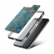 Fashion mobilskal till Apple iPhone 8 Plus - Marble - Blå