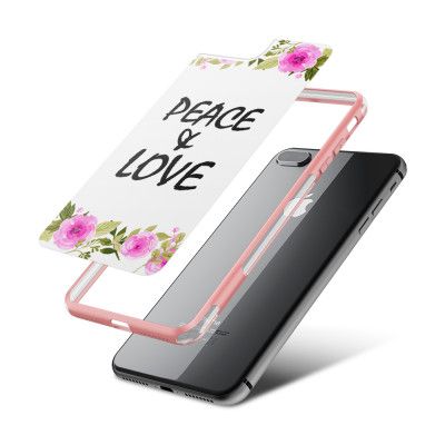 Fashion mobilskal till Apple iPhone 8 Plus - Peace & Love