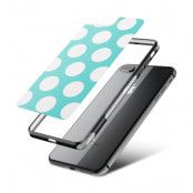 Fashion mobilskal till Apple iPhone 8 Plus - Polka - Turkos