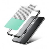 Fashion mobilskal till Apple iPhone 8 Plus - Ränder - Mint/Svart