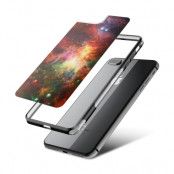 Fashion mobilskal till Apple iPhone 8 Plus - Rymden - Röd/Grön