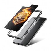 Fashion mobilskal till Apple iPhone 8 Plus - Skull on fire