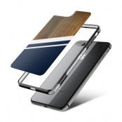 Fashion mobilskal till Apple iPhone 8 Plus - Wood ränder - Mörkb