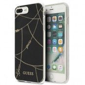 Guess Skal iPhone 8 Plus Gold Chain Collection - Svart
