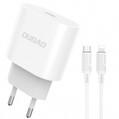 iPhone 8 Plus Laddare - 1M Kabel & Väggladdare 20W - Dudao