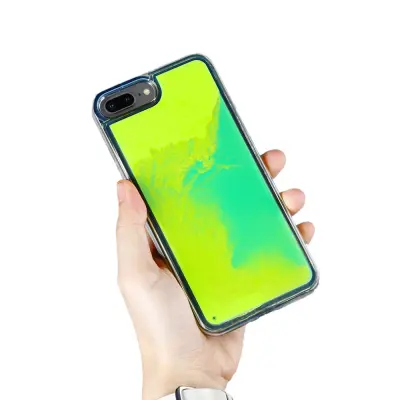 Liquid Neon Sand skal till iPhone 7 Plus&iPhone 8 Plus - Grön