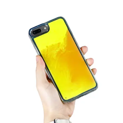 Liquid Neon Sand skal till iPhone 7 Plus&iPhone 8 Plus - Orange
