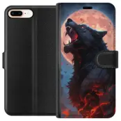 Plånboksfodral till Apple iPhone 8 Plus med Ylande varg
