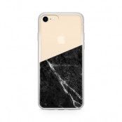 Skal till Apple iPhone 8 Plus - Half marble black